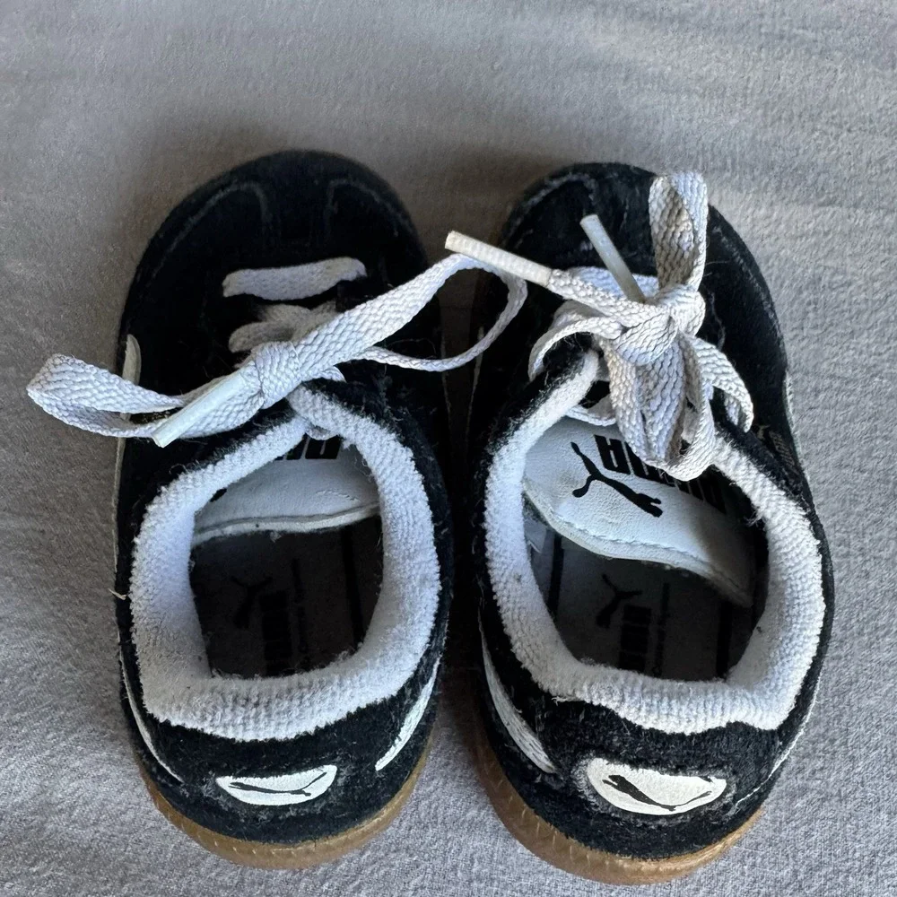Size 5c - Puma Palermo Lace Up Toddler Boys Black Sneakers Casual Shoes 34266405